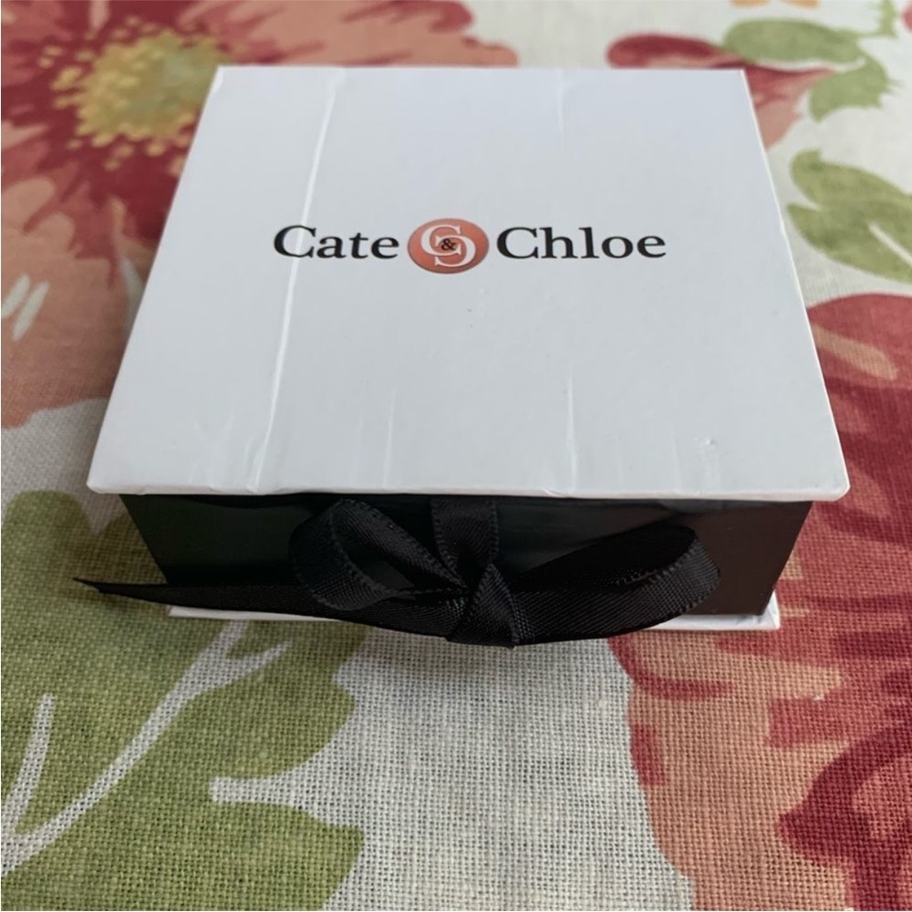 Cate & Chloe Silver Plated Cubic Zirconia Earrings - Picture 5 of 12